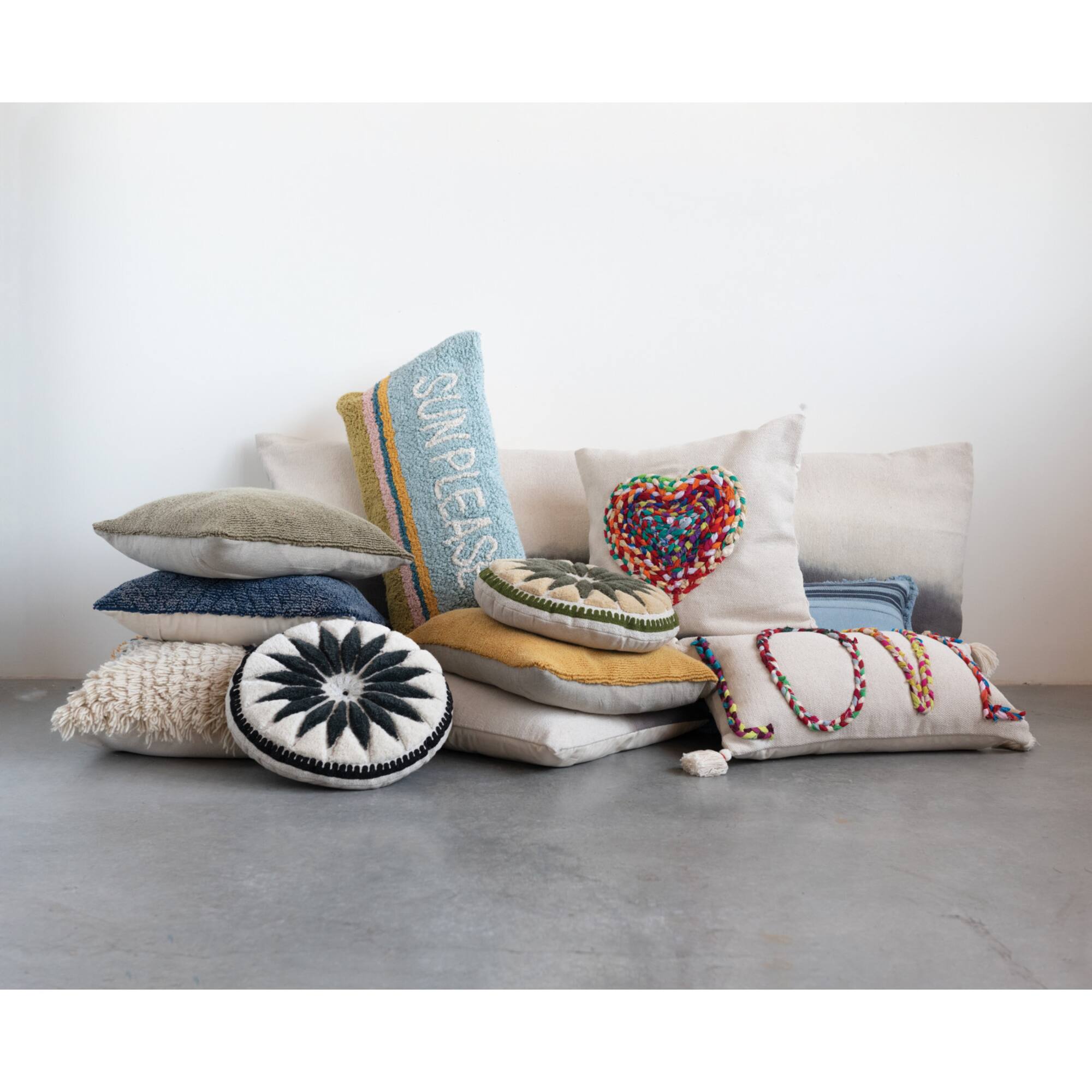 Hello Honey® Sun Please Cotton Striped Pillow